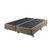 Cama Box King Linho Marrom 193x203 com Colchão Adapto Molas Ensacadas Ecoflex