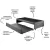 Bicama Box para Dois Colchões Solteirão 96x203 Suede Cinza - B&G Camas e Colchões