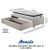 Cama Box Solteiro com Gaveta 88x188 cm Revestida em Courino Linho Areia com Colchão Cama inHouse Ecoflex - comprar online