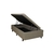 Base Box com Baú Solteiro 88x188x42 cm Courino Linho Bege - B&G Camas e Colchões