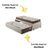 Bicama Box Solteiro Linho Bege 88x188 com Dois Colchões Relax Adorabile Ecoflex Molas Ensacadas - comprar online