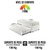 Imagem do Bicama Box Solteiro Courino Linho Branco com Dois Colchões de Espuma Ecoline D33 Ecoflex