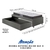 Cama Box Solteiro com Gaveta 88x188 cm Revestida em Courino Linho Cinza com Colchão Pantanal Anjos - comprar online