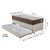 Bicama Box Baú com Courino Linho Areia 88x188 com Colchão Relax Adorabile Molas Ensacadas Ecoflex - comprar online