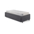 Cama Box Solteirão com Gaveta 88x188 cm Revestida em Suede Cinza com Colchão Hanover Inducol - B&G Camas e Colchões
