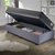 Cama Box Solteiro com Baú Suede Cinza 88x188 com Colchão Adapto Molas Ensacadas Ecoflex na internet
