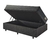 Base Box Baú 96x203 Linho Cinza com Colchão Adapto Molas Ensacadas - B&G Camas e Colchões