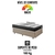 Cama Box com Baú Solteiro 88x188 + Colchão Gran Sleep Molas Verticoil Ecoflex Courino Linho - B&G Camas e Colchões