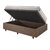 Base Box Baú 88x188 Linho Marrom com Colchão Hanover Inducol - B&G Camas e Colchões