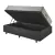 Base Box Baú 88x188 Linho Cinza com Colchão Airtech Ortobom Molas Ensacadas - B&G Camas e Colchões