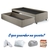 Box Com Gaveta 88 99x188x38 cm Linho Bege - comprar online