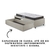 Cama Box Solteiro com Gaveta 88x188 cm Revestida em Courino Linho Areia com Colchão Pantanal Anjos