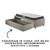 Cama Box Solteiro com Gaveta 88x188 cm Revestida em Linho Bege com Colchão Pantanal Anjos