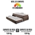 Imagem do Bicama Box Solteiro Suede Marrom 88x188 com Colchão Classic Molas Ensacadas Anjos
