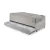 Bicama Box Solteiro Courino Linho Cinza 88x188x28 cm com Colchão Airtech Ortobom Molas Ensacadas e Colchão Auxiliar Ecoflex
