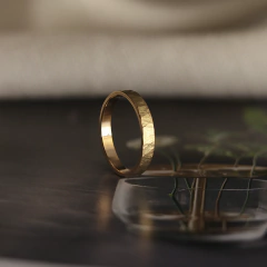 Aliança Bolinha Ouro 18k