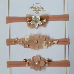 Kit Faixinhas de Cabelo de Bebê Penélope (Cód. K0028)
