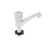 Canilla lavatorio PVC blanca