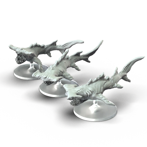 Tubarão Cabeça-de-Martelo Espacial Pack c/3