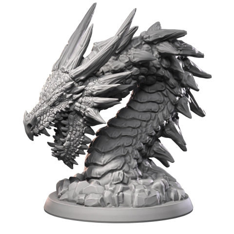 Dragão Branco Ancião Busto - comprar online