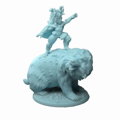 Gnoma Druida com Urso Base Especial