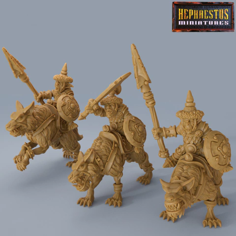 Goblins Montados em Lobos Pack c/3