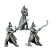 Arcontes das Lâminas Pack c/3 - Diadoramas Miniaturas RPG
