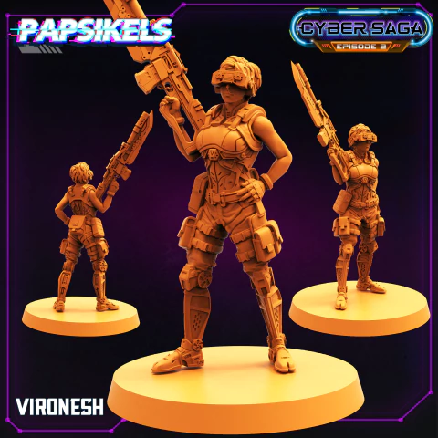 Vironesh Cyber Traje de Devastação