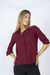 Camisa Fibrana Recorte Bay - Odas Moda