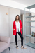 Blazer largo Crep Sastrero
