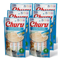 Churu sabor atún y callo de hacha premios para gato Inaba - snack saludable y delicioso para gatos - comprar en lioscat.com, tienda exclusiva para gatos en México. Tuna with Scallop Recipe. Churu paquete