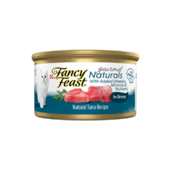 Descubre la exquisitez del alimento húmedo para gatos con la Lata Fancy Feast Naturals, un producto elaborado con atún real de alta calidad que deleitará a su felino. Este alimento no solo es delicioso y de alta calidad en cada detalle, sino que también e