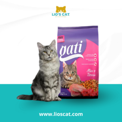 ¡Descubre Gati Sabor Mar y Tierra, el alimento perfecto para tu gato adulto! Este delicioso y nutritivo alimento es el complemento ideal para la salud de tu felino. Con una combinación de sabores del mar y la tierra, ¡harás que tu gato se relama de placer