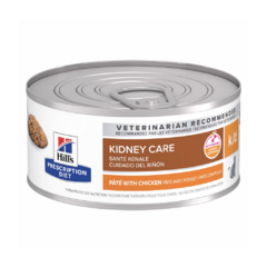 Descubre Hill's Prescription Diet k/d Paté con Pollo, un alimento húmedo formulado específicamente para gatos con problemas renales. Disponible en Lioscat, el primer ecommerce en México exclusivo para gatos, este alimento apoya la función renal y mejora l