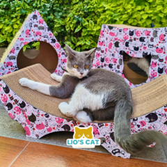 Set Muebles Rascador para Gato | Raskt Diseño Pink