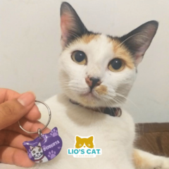 Placa para gatos | DDF Personalizada - Lio's Cat - Tienda Exclusiva para Gatos en México