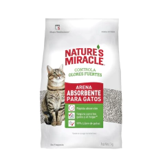 Natures Miracle Absorbente, Arena para Gatos Control de Olores y Alta Absorción en Lio's Cat