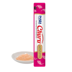 Churu sabor atún y camarón premios para gato Inaba - snack saludable y delicioso para gatos - comprar en lioscat.com, tienda exclusiva para gatos en México.