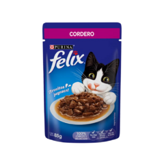 Presentamos el Purina Felix Sobre Cordero 85g, la comida húmeda que hará que tu peludo amigo se sienta como un rey en su propio banquete. Hecho con jugosos trozos de cordero en una salsa que ni tú podrías resistir, ¡y eso es decir mucho!