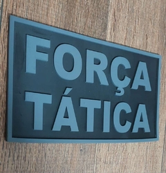 PLACA PARA COLETE EMBORRACHADO FORÇA TATICA COM VELCRO