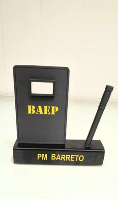 MINI ESCUDO BALISTICO PRETO - loja online