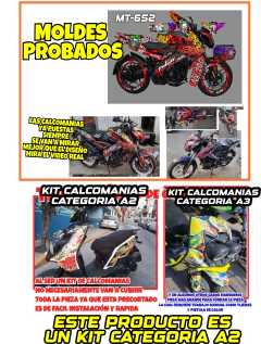 KIT REFLECTIVOS Calcomania Completo Dominar + Collage Racing en internet