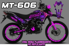 DM 250 X DM250X GENGAR POKEMON MORADO KIT DE CALCOMANIAS + COLLAGE - Ahuevosi