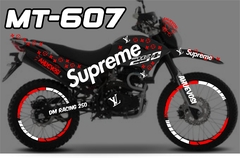 DM 250 X SUPREME DM250X Kit de CALCOMANIAS Racing