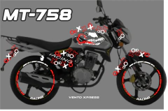 FT 150 GT CALCOMANIAS REFLEJANTES VENOM