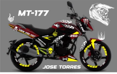 KIT REFLECTIVOS FT 250 TS APODO NOMBRE CALAVERA - comprar en línea