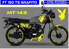 KIT REFLECTIVOS ITALIKA 150 FT GRAFITO - Ahuevosi