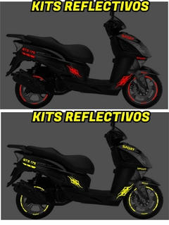 KIT REFLECTIVOS ITALIKA MOTONETA GTS 175 - Ahuevosi