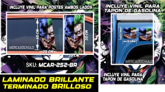 Vinil Antiburbuja Sticker Decorativo Puertas Tapon Arte Pop MCAR - comprar en línea