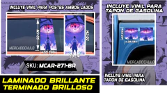 Imagen de Vinil Antiburbuja Sticker Decorativo Puertas Tapon Arte Pop MCAR
